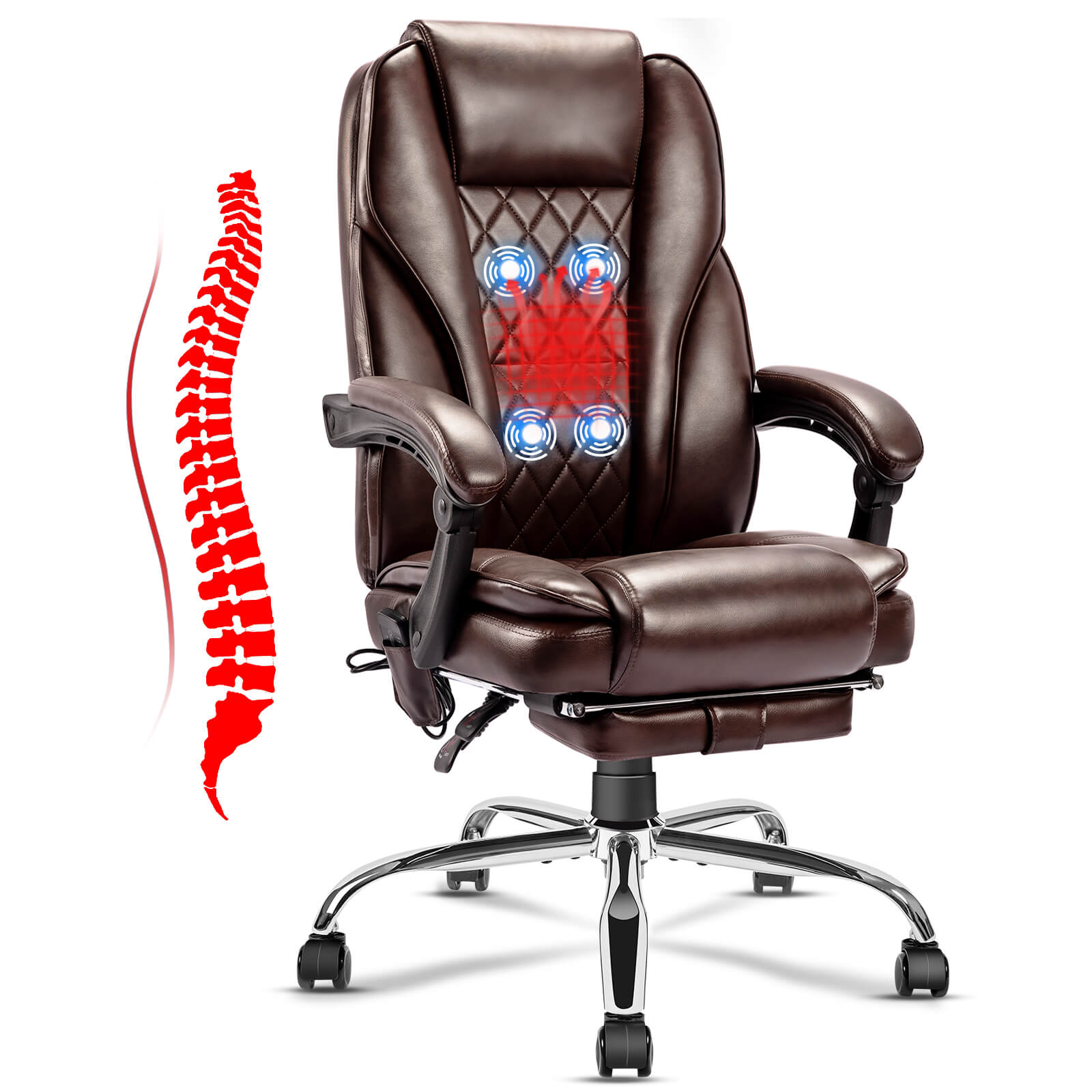 Gaming Chair w/ Foot Rest & Massager - Super Cool and Comfy! 