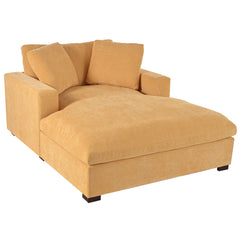 53.5''x 70.9'' Oversized Chaise Lounge Chair - Classic Design, Soft Fabric, Durable Frame with Solid Wood Legs