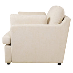 Oversized Accent Chair - Comfortable Armrest Cushions, Versatile Neutral Style, Elegant Design, Durable Frame