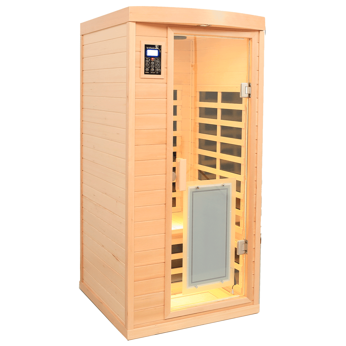 One people Wood Far Infrared Sauna Home Sauna Spa Room Hemlock Indoor Saunas