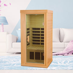 Mini One Person Basswood Far Infrared Indoor Sauna Room