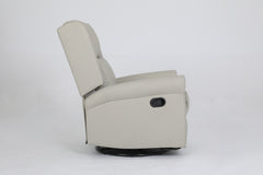 360 Degree Swivel Upholstered Manual Recliner For LIving Room, Biege