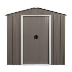 6ft x 5ft Outdoor Metal Storage Shed gray