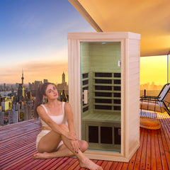 Mini One Person Basswood Far Infrared Indoor Sauna Room