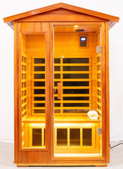 Two Person Far Infrared Saunas Khaya Wood Outdoor Sauna Room