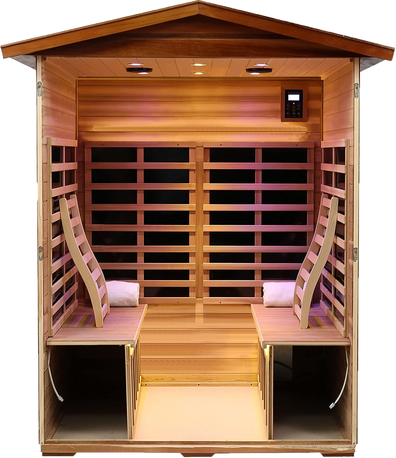 Four person Khaya Far-infrared outdoor sauna room