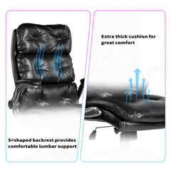 Office Chair Home Desk Chair with Flip-up Armrests, 360° Swivel Wheels, Adjustable Height