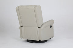 360 Degree Swivel Upholstered Manual Recliner For LIving Room, Biege