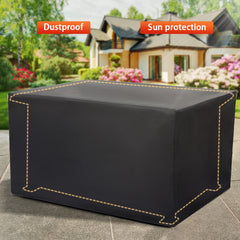 48'' Propane Gas Fire Pit Table 50000 BTU Auto-Ignition W/ Metal Tabletop, Dustproof Cover, Glass Beads, Gray