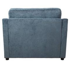 Oversized Accent Chair - Comfortable Armrest Cushions, Versatile Neutral Style, Elegant Design, Durable Frame blue