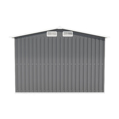 10FT x 8FT Metal Outdoor Storage Shed with Lockable Door