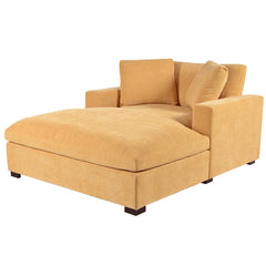 53.5''x 70.9'' Oversized Chaise Lounge Chair - Classic Design, Soft Fabric, Durable Frame with Solid Wood Legs