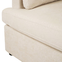 Oversized Accent Chair - Comfortable Armrest Cushions, Versatile Neutral Style, Elegant Design, Durable Frame