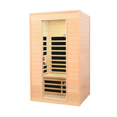 2-Person Far Infrared Sauna Home Sauna Spa Room Hemlock Wood Indoor Saunas