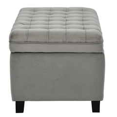 NOBLEMOOD Upholstered Ottoman with Storage for Living Room Entryway, End of Bed Storage Bench for Bedroom