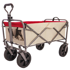 Outdoor Garden Multipurpose Micro Collapsible Beach Trolley Cart Camping Folding Wagon