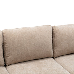 Living Room Sectional Sofa, Camel