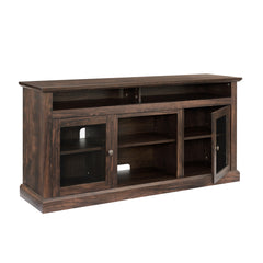 TV Media Stand Console for TV Up to 65" with Storage, Brown, 60"W*15.75"D*29"H