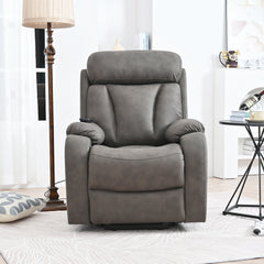 Electric Power Lift Recliner Chair for Elderly, Fabric Recliner Chair for Seniors, Home Theater Seating,Living Room Chair,Side Pocket, Remote Control,Dark Gray