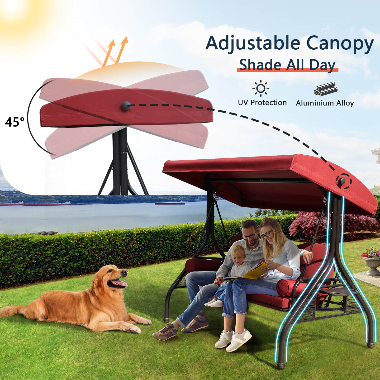 Canopy Covers Replacement Seater Swing Seat Swing Cover