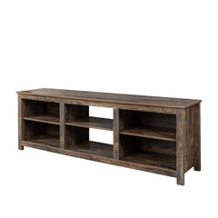 TV Stand with 6 Storage Compartments & 1 Shelf Cabinet, Espresso