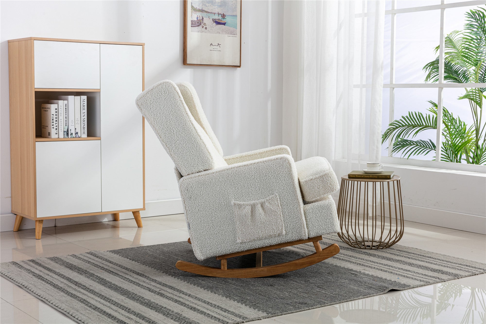 COOLMORE  living  room Comfortable  rocking chair  accent chair