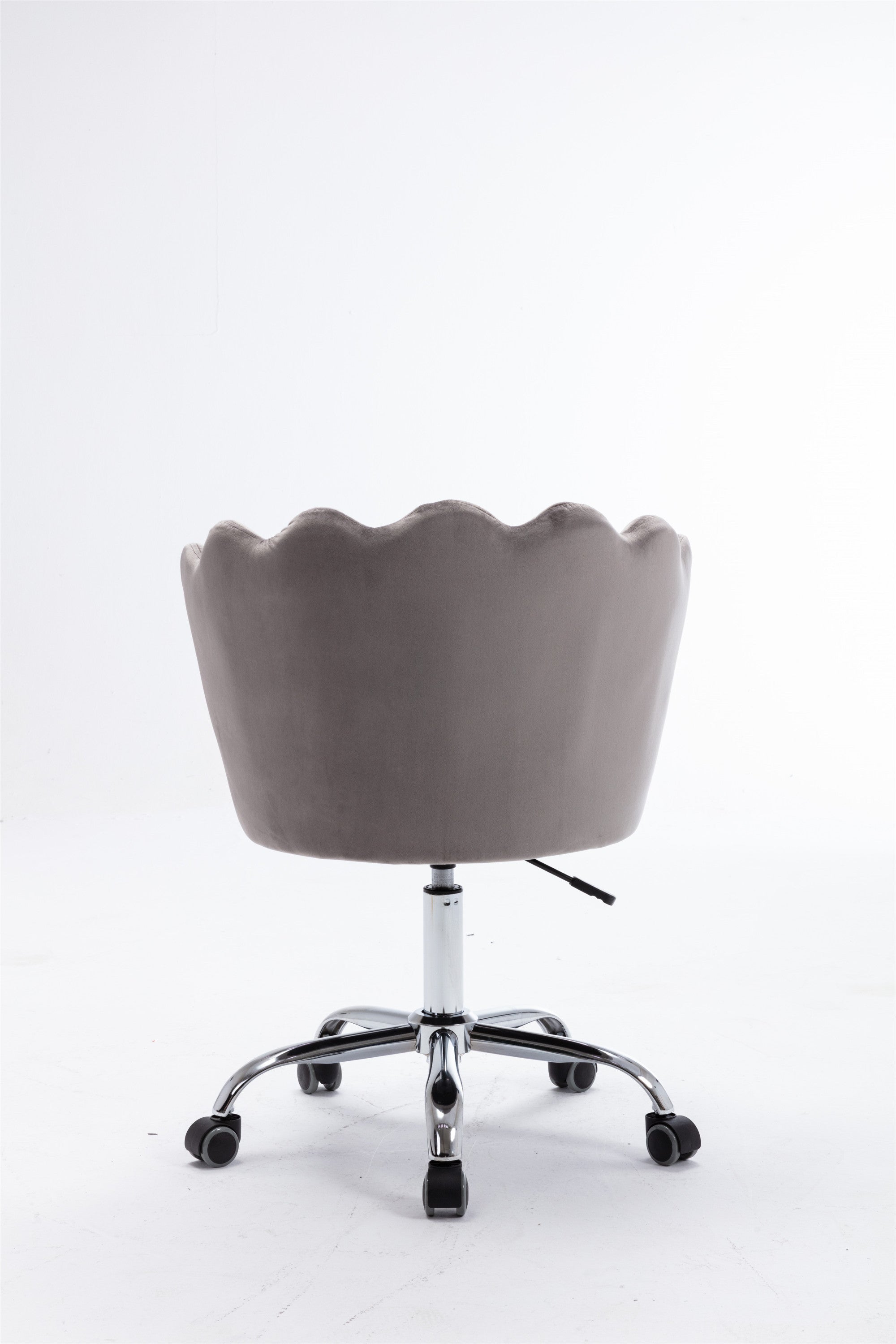 NOBLEMOOD Velvet Home Office Chair, Modern Adjustable Swivel Shell Desk Chair for Living Room Upholstered Cute Vanity Chair with Wheels, Comfy Task Chair Accent Chair for Living Room