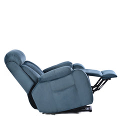 Lift Chair Recliner for Elderly Power Remote Control Recliner Sofa Relax Soft Chair Anti-skid Australia Cashmere Fabric Furniture Living Room Dark Gray