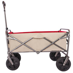 Outdoor Garden Multipurpose Micro Collapsible Beach Trolley Cart Camping Folding Wagon