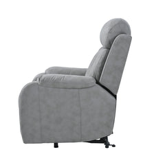 Electric Power Lift Recliner Chair for Elderly, Fabric Recliner Chair for Seniors, Home Theater Seating,Living Room Chair,Side Pocket, Remote Control,Light Gray