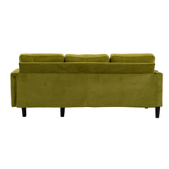 Sectional Sleeper Sofa with Storage Chaise, Side Bag Pockets, Olive