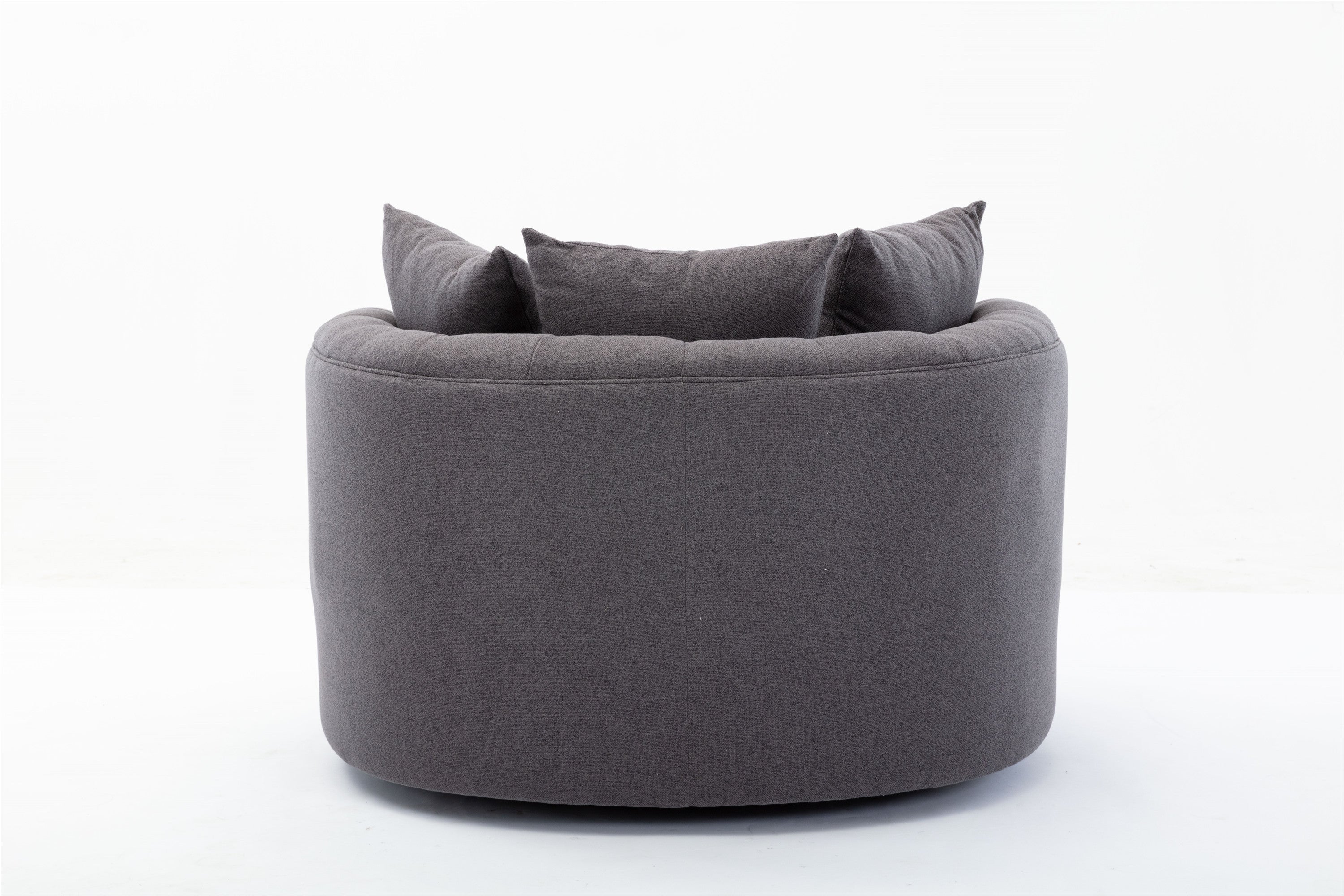 Coolmore Modern swivel accent chair  barrel chair  for hotel living room / Modern  leisure chair  Grey