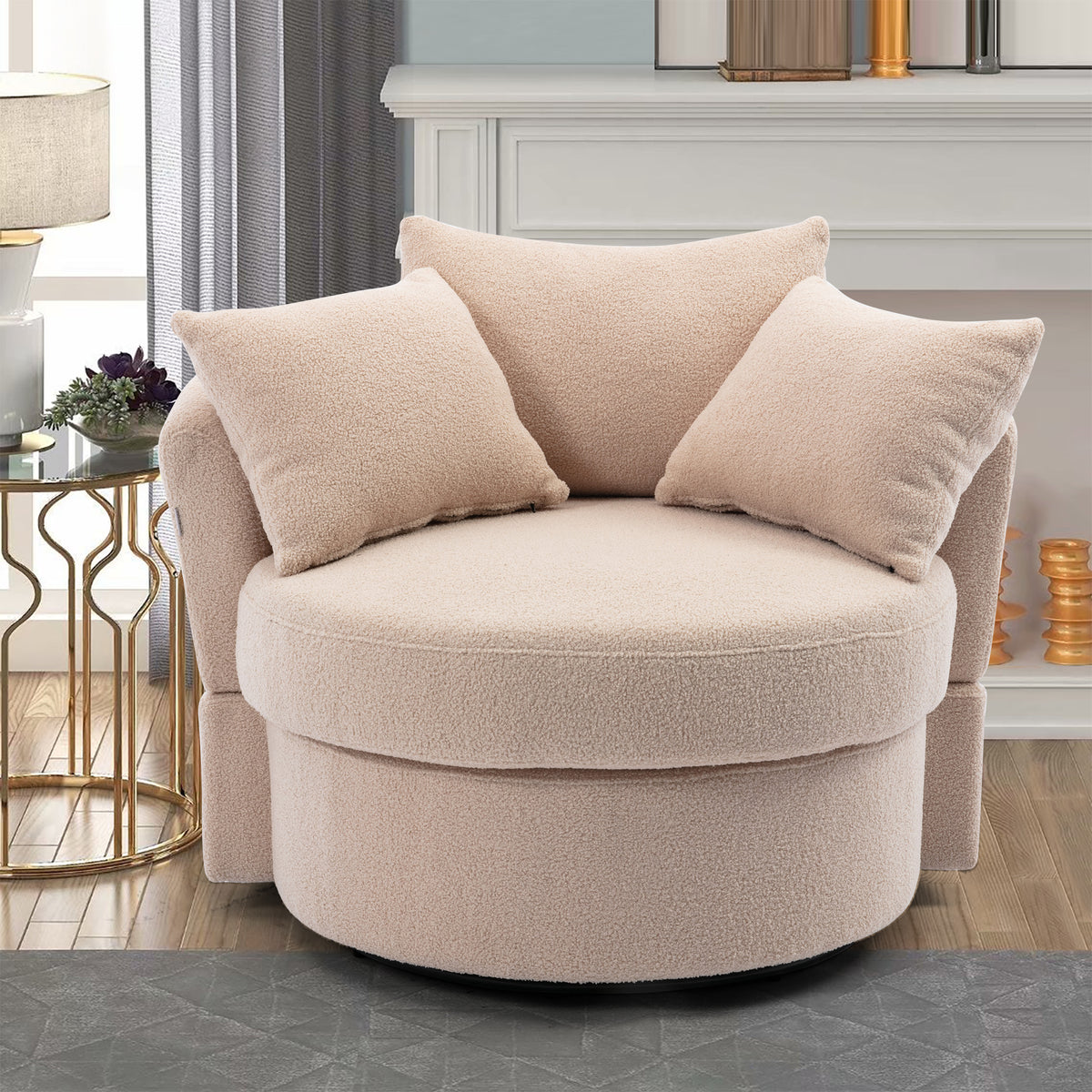 Modern  Akili swivel accent chair  barrel chair  for hotel living room / Modern  leisure chair