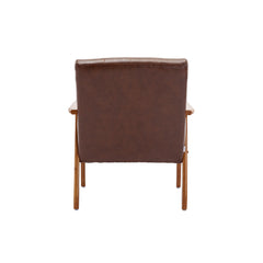 NOBLEMOOD Accent Chairs Set of 2 with Side Table, Mid Century Modern Accent Chair, Wood and Fabric Armchairs Side Chair