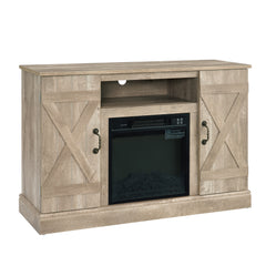 Farmhouse Classic TV Stand with 18" Fireplace, Storage, Ashland Pine 47"W*15.5"D*30.75"H