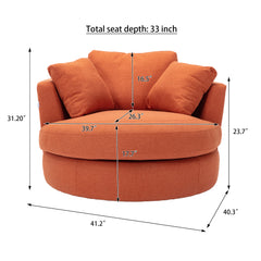 Modern  Akili swivel accent chair  barrel chair  for hotel living room / Modern  leisure chair